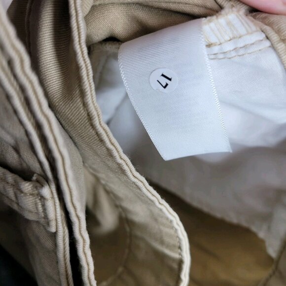 New Ana size 16 Shorts Khaki casual Tan womens Chino Midi Short 7" Inseam - Picture 6 of 6